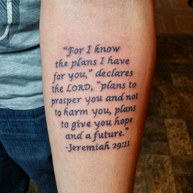 Christian Quote Tattoos