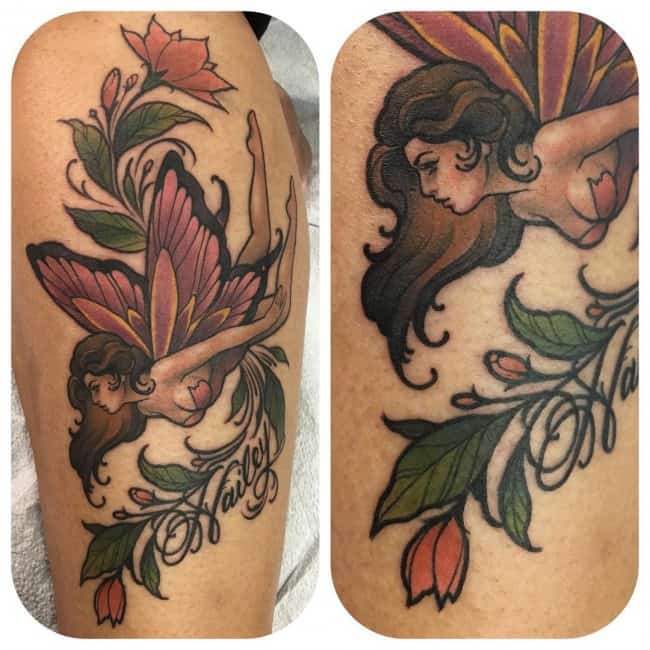 dark gothic fairy tattoos