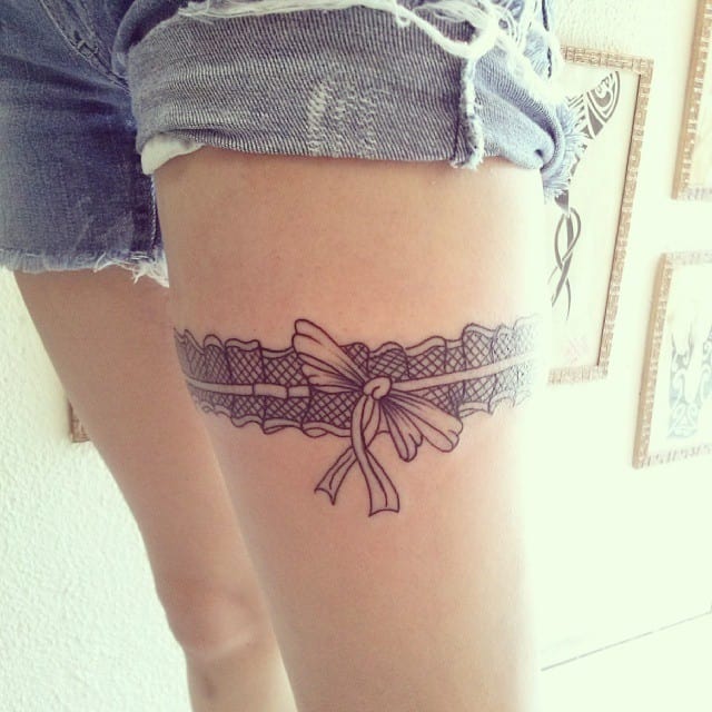 Most Charming Garter Belt Tattoo Ideas  What Does Garter Tattoo Mean