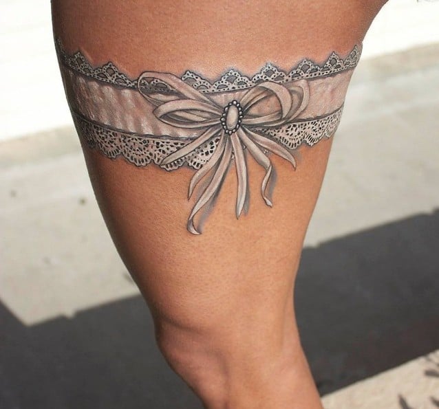 100 Awesome Garter Tattoos (Ultimate Guide, March 2021) Grain of sound