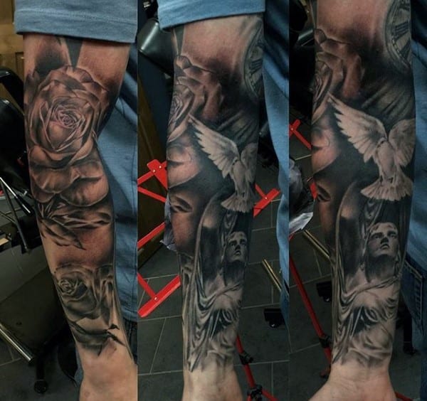 man-with-christian-tattoo-sleeve
