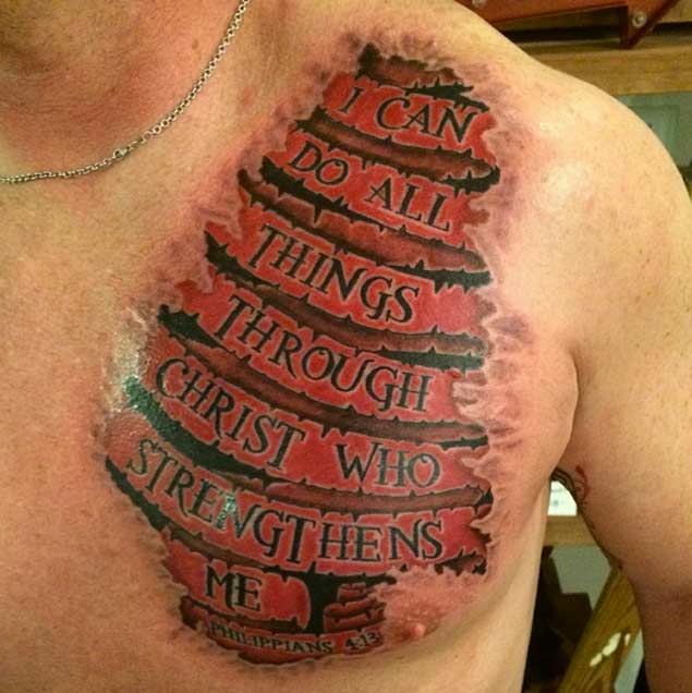 bible verse tattoos on chest