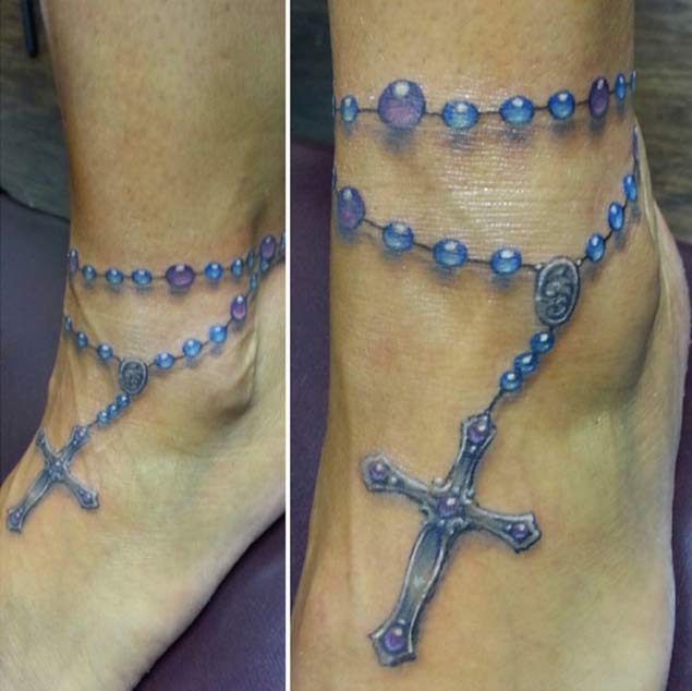 75 Rosary Tattoos to Flaunt the Beauty of the Catholic Faith