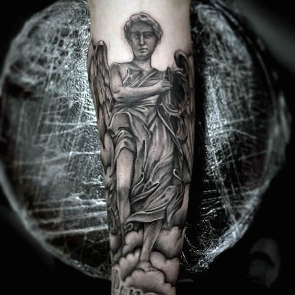 st-micheal-best-christian-tattoos-for-men-on-forearm