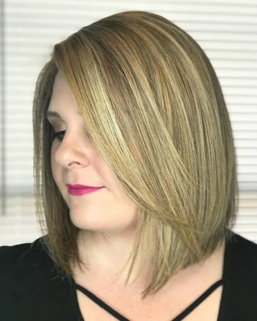 Image result for Blonde Bob For Round Face hair style