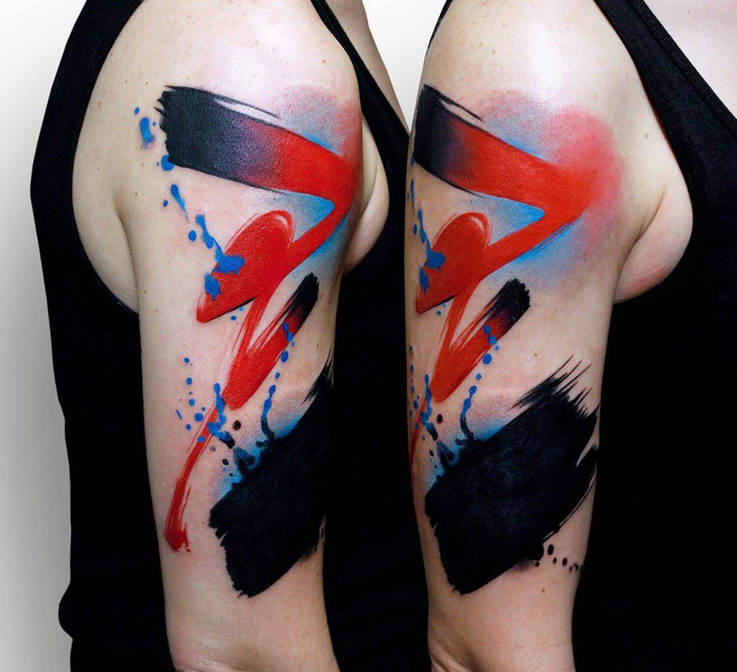 abstract arm tattoo
