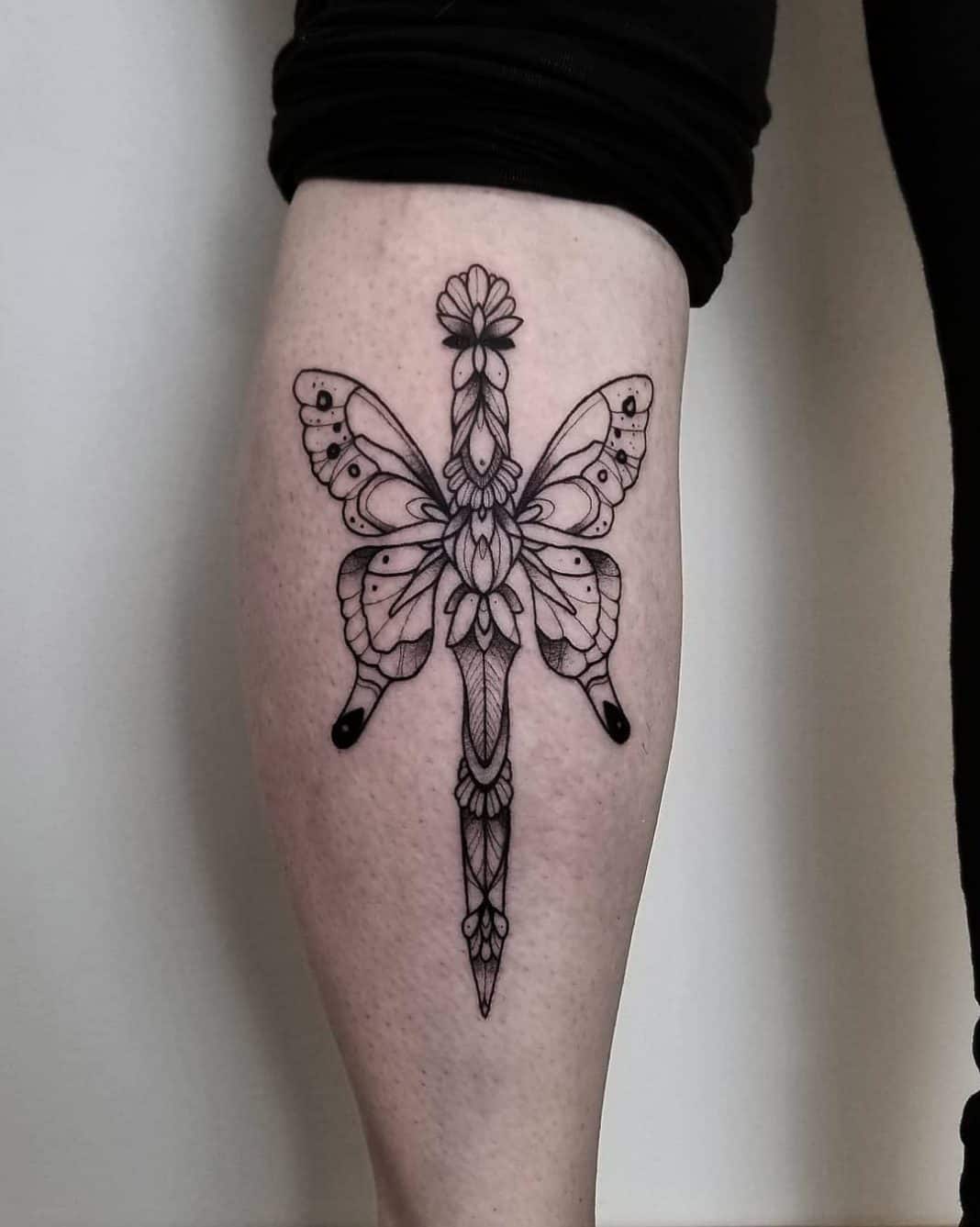 butterfly knife tattoo.