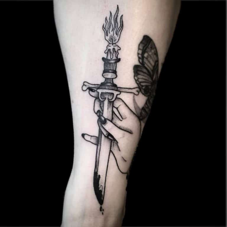 75 Incredible Dagger Tattoos