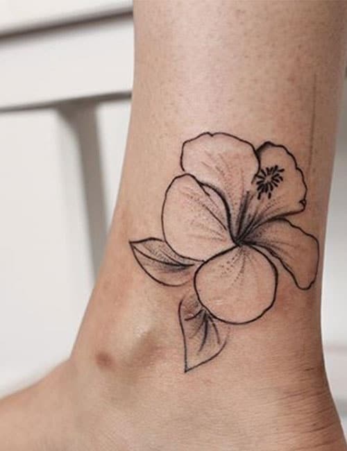 Tattoo uploaded by Mickey01 12Mouse  Butterfly and hibiscus flowers   Tattoodo