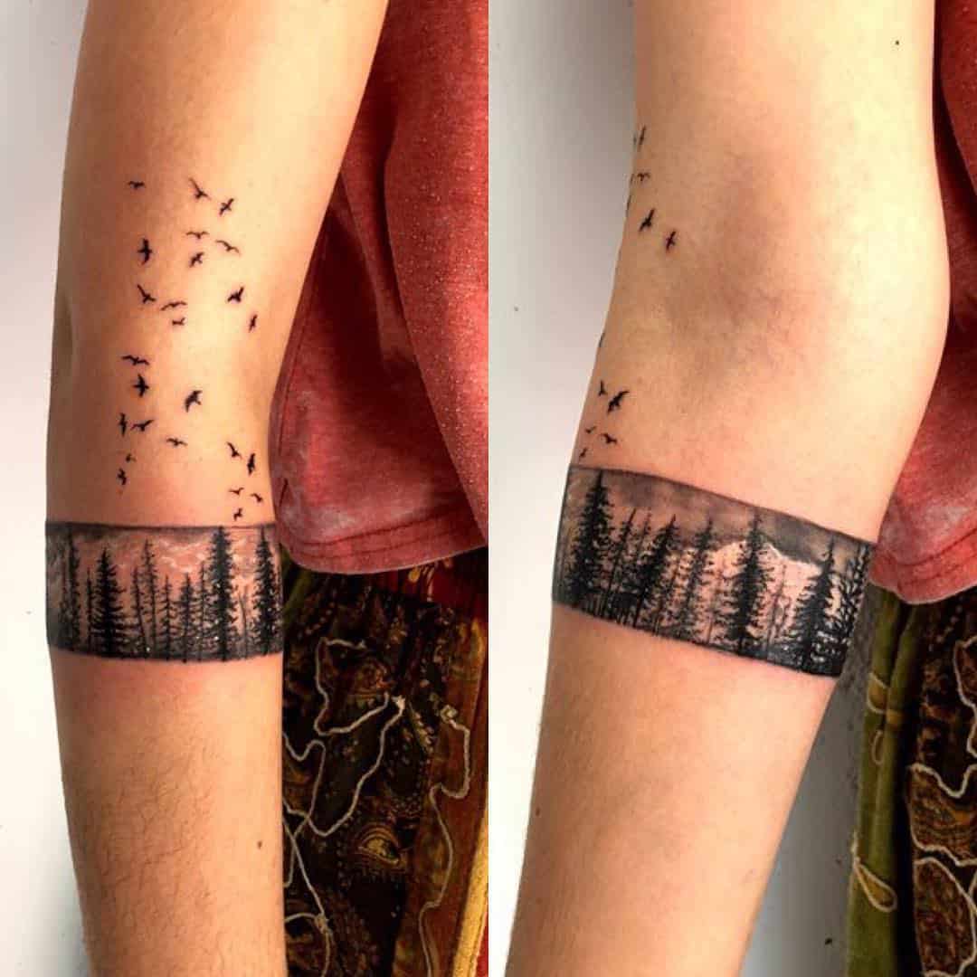 mountain arm tattoo