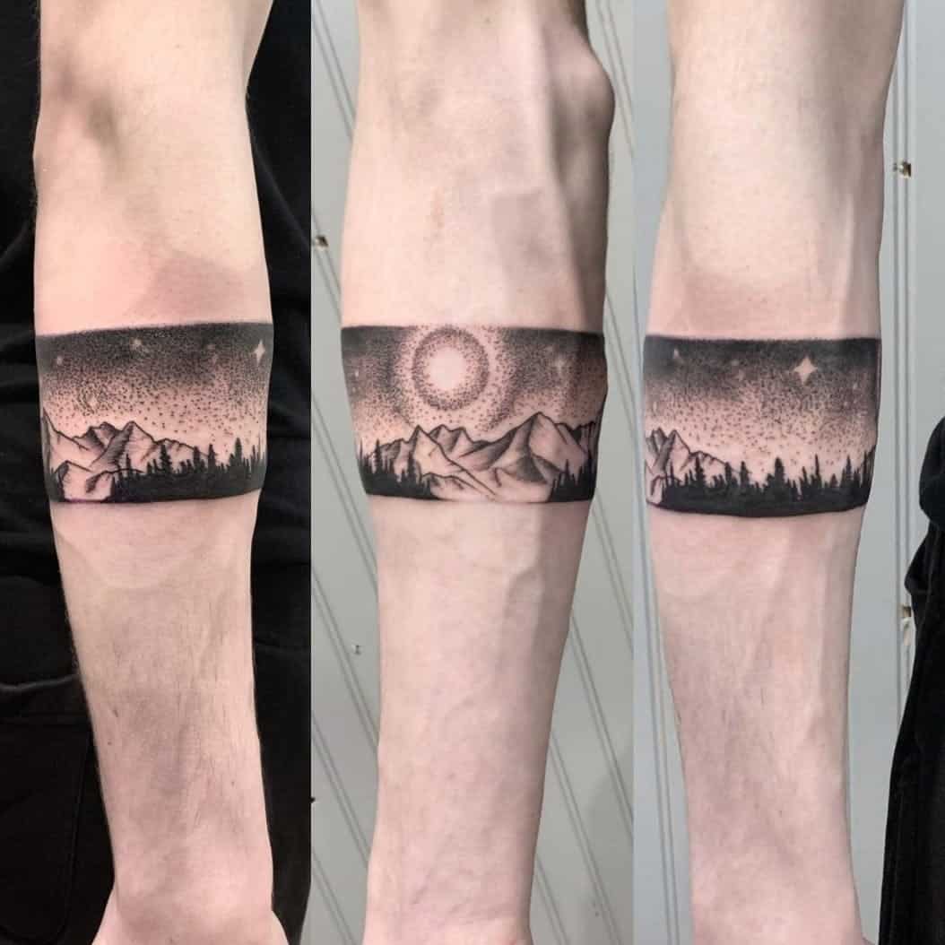 Mountain Tattoos For Men  62 Simple Designs Ideas  Meaning