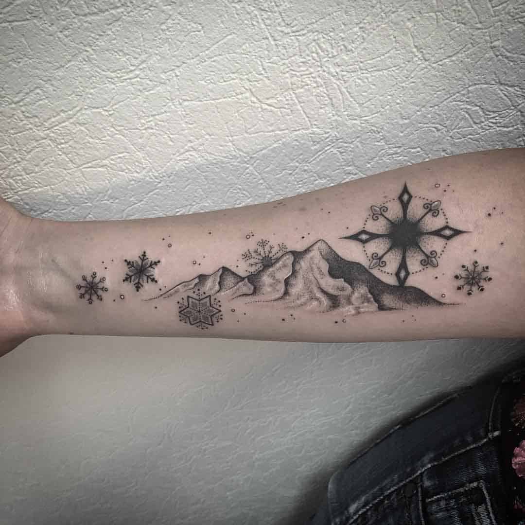 mountain arm tattoo