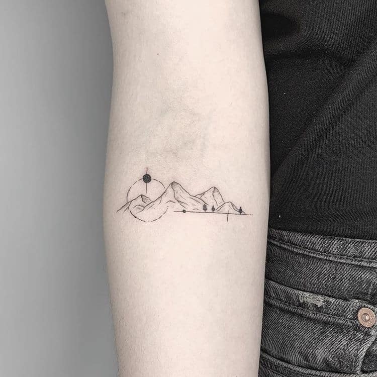 100 Adventurous Mountain Tattoos