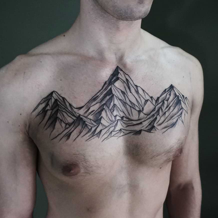 27 Mountain Tattoos On Shoulder