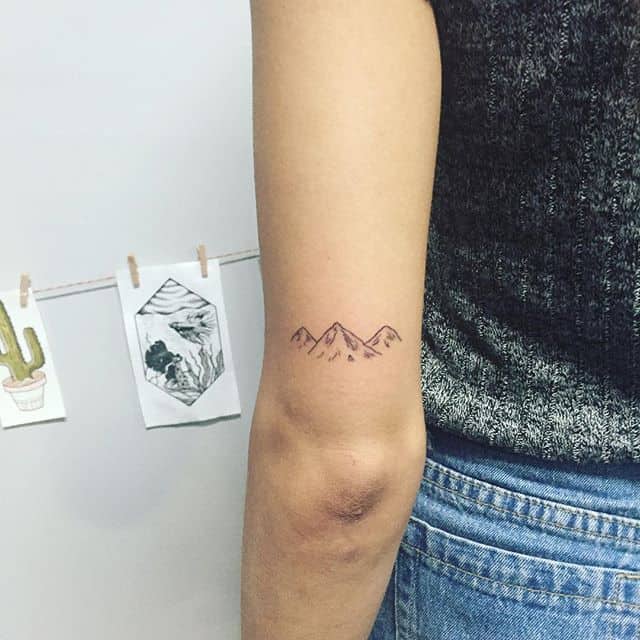 mountain elbow tattoo