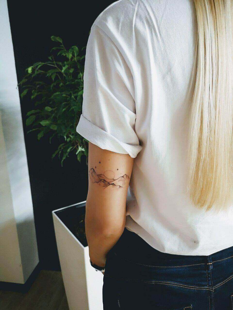 mountain elbow tattoo