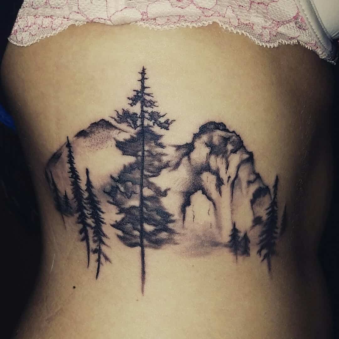 mountain rib tattoo