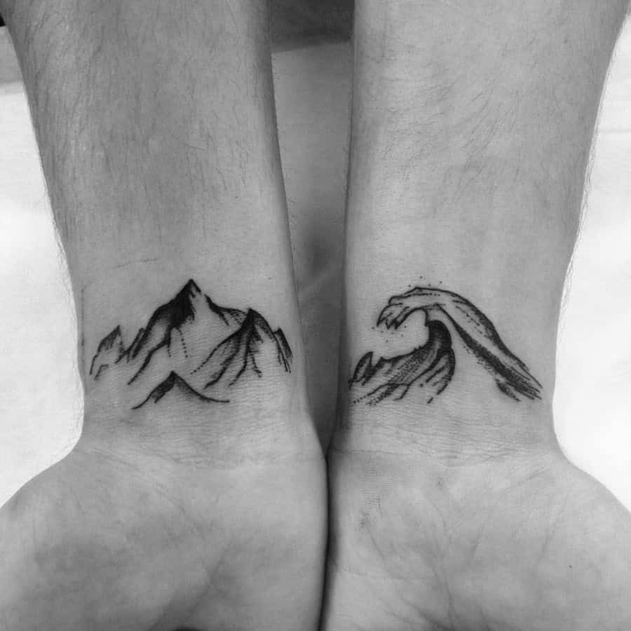 mountain wrist tattoo