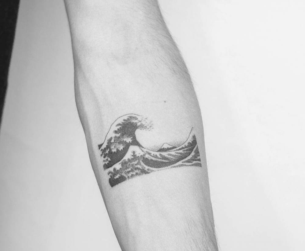 Ozean-Arm-Tattoo