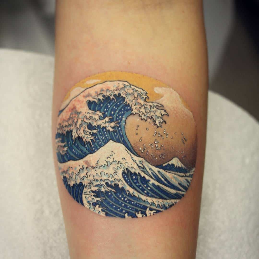 tatuaggio braccio oceano