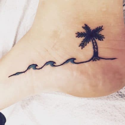 100 Inspirational Palm Tree Tattoos