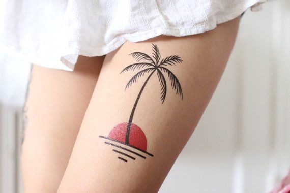 palm tree beach tattoo menTikTok Search