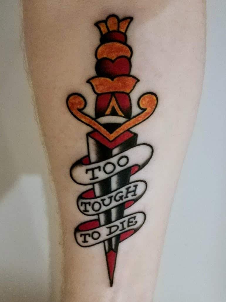 Lovely take on an Sailor jerry piece done by Renee at Tattoo Angus in  Manchester NH : r/tattoos