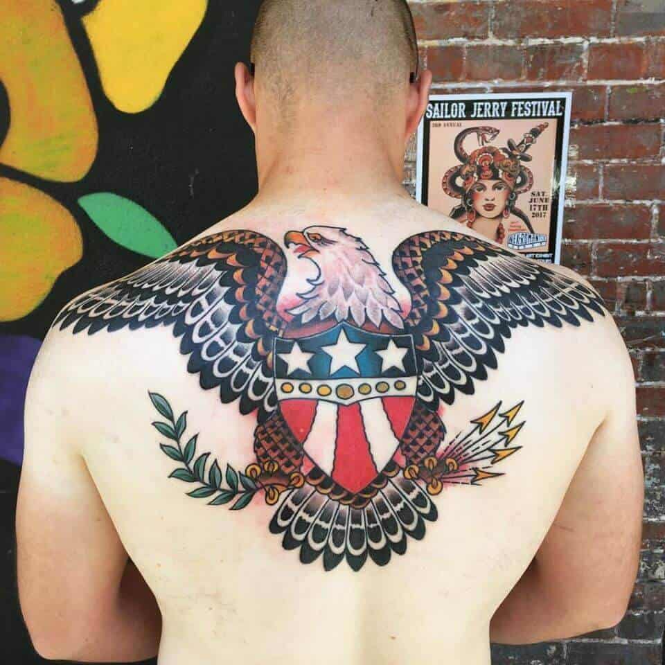 sailor jerry eagle tattoo