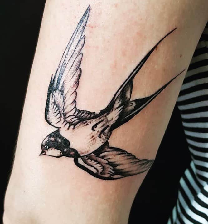 sailor jerry sparrow tattoo on arm
