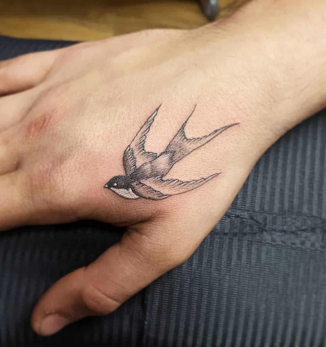 African Swallow for this sailor. It's tradition for a sailor to get a swallow  tattoo after 10,000 miles sailed. My man here has over 3... | Instagram