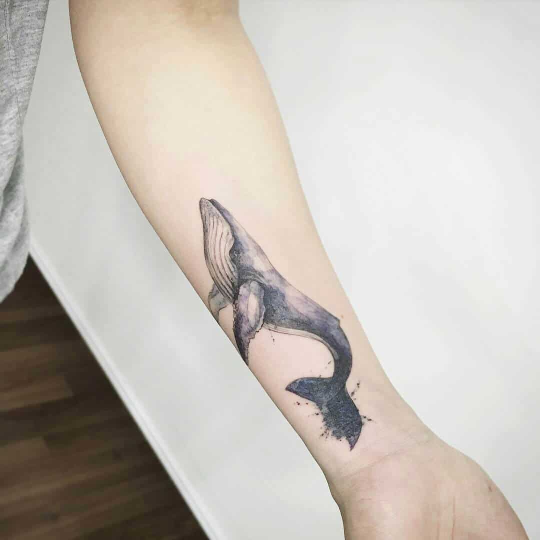 sea creature arm tattoo