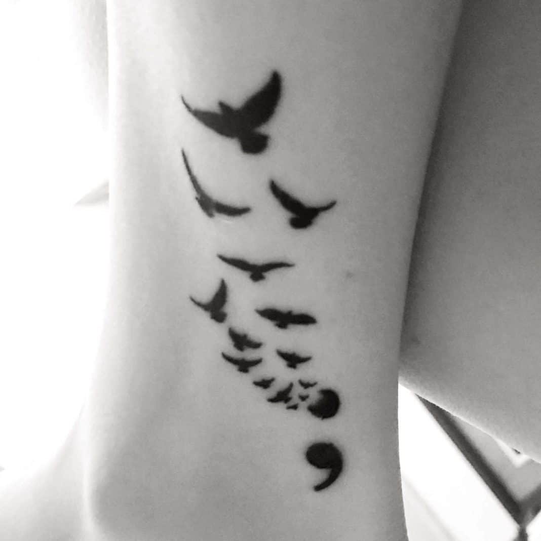 100 Meaningful Semicolon Tattoo Ideas