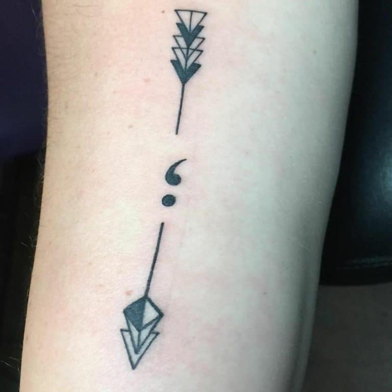 100 Meaningful Semicolon Tattoo Ideas