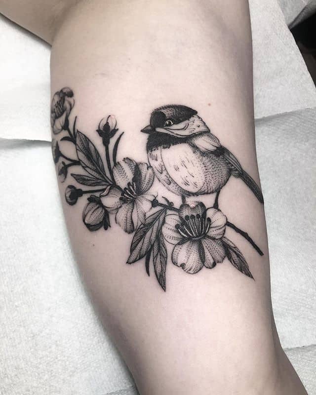 sparrow leg tattoo
