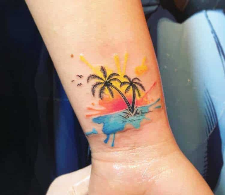 100 Inspirational Palm Tree Tattoos And What They Symbolize