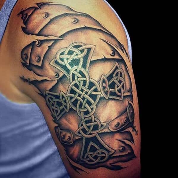 3d celtic tattoo on arm