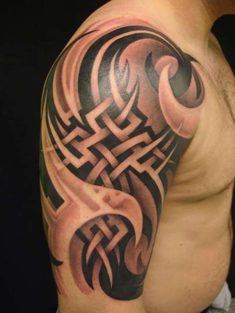 3d celtic tattoo on arm
