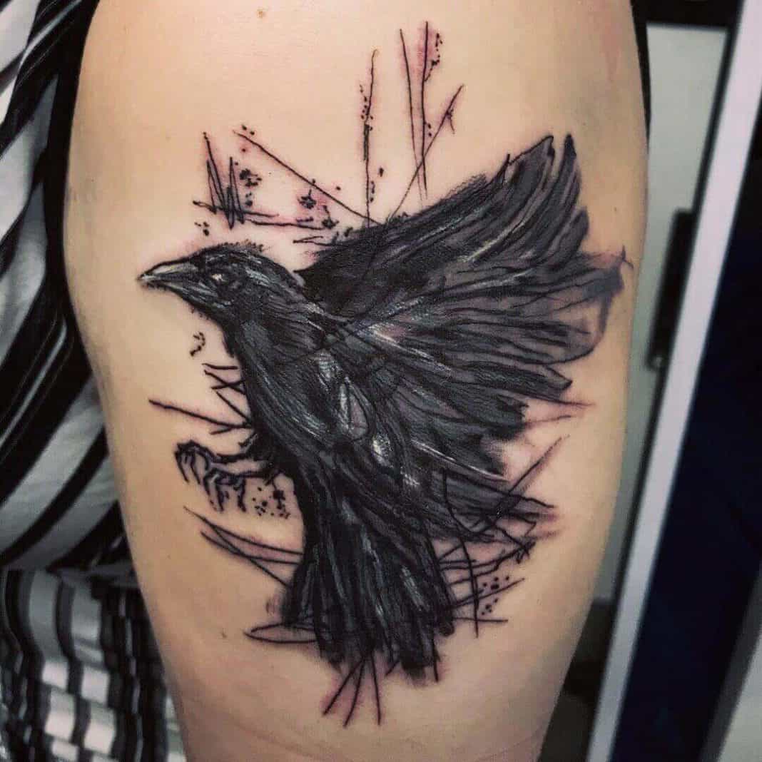 100 Inspirational Raven & Crow Tattoo Ideas Ultimate Guide