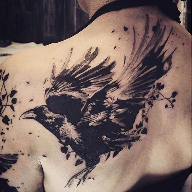 50 Crow Raven Tattoo Designs For Men 2023 With Meaning