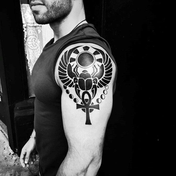 ankh tattoo on arm