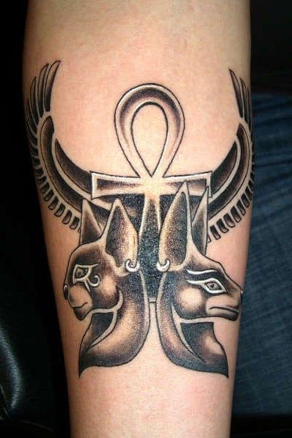 ankh tattoo on arm