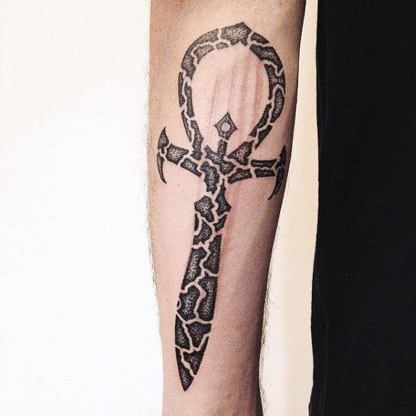 ankh tattoo on arm