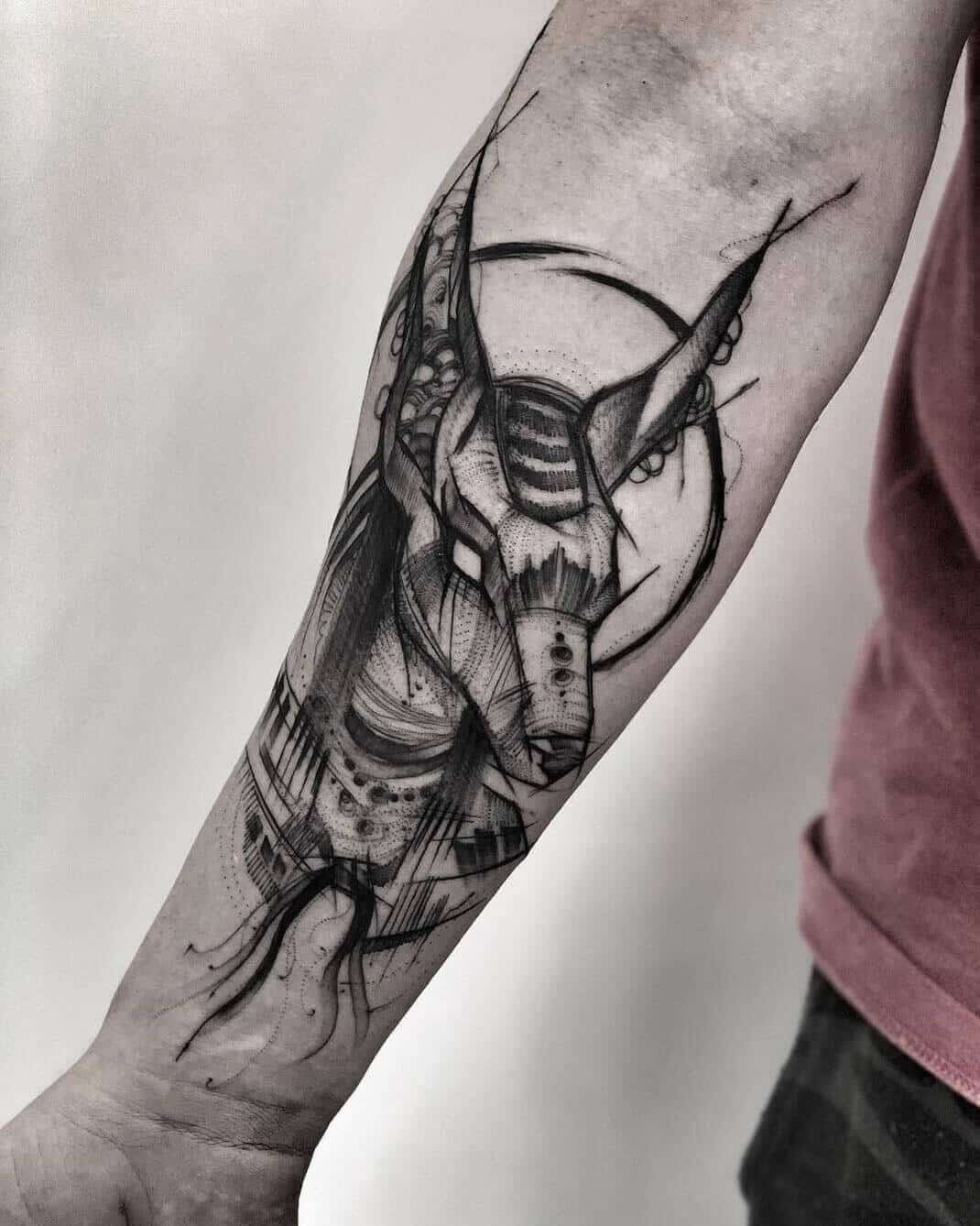 anubis tribal tattoos