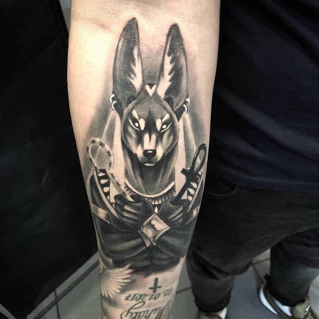 anubis tattoo design