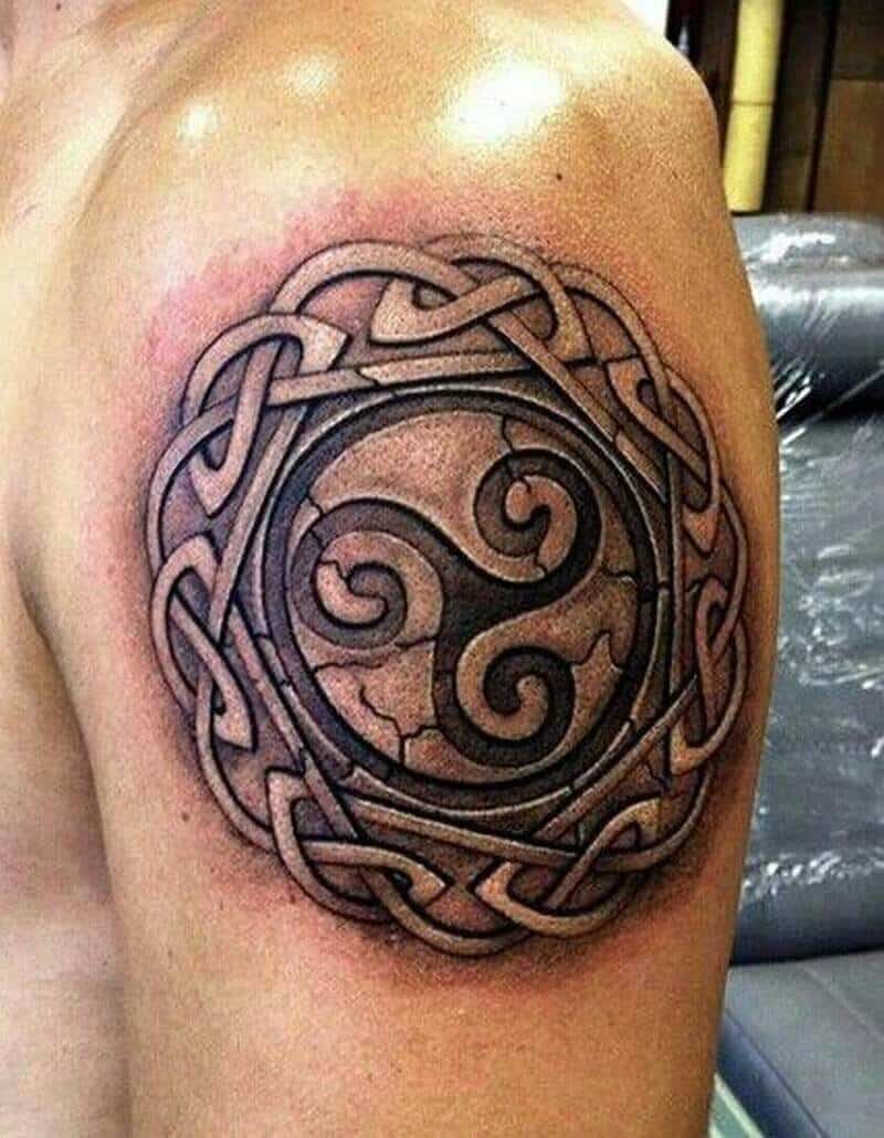 celtic knot tattoo on arm
