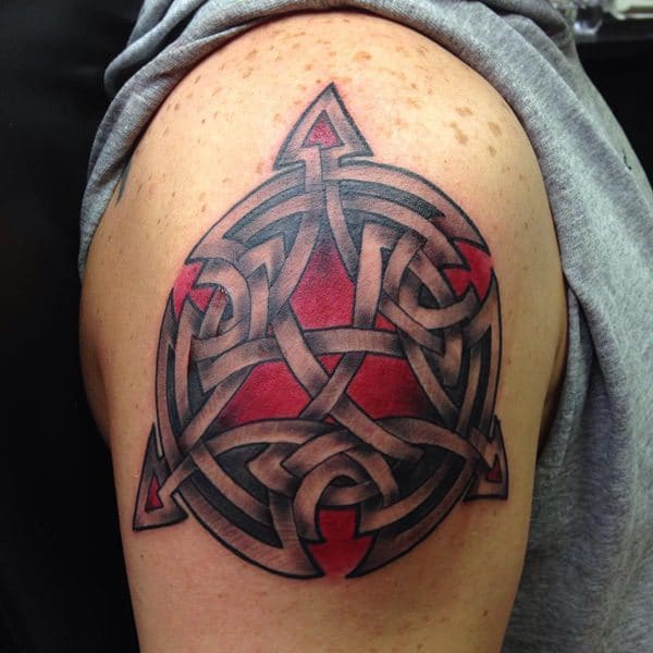 celtic knot tattoo on arm