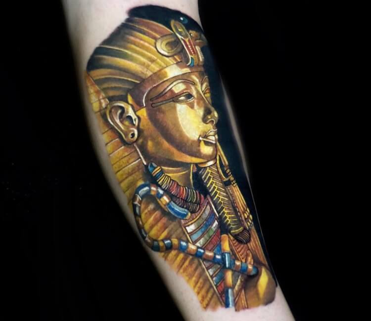 colored egyptian tattoo