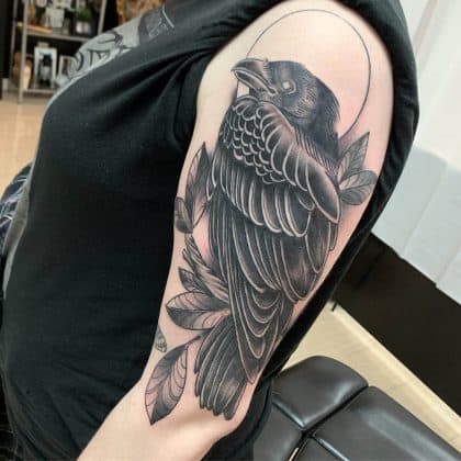 100 Inspirational Raven & Crow Tattoo Ideas - Ultimate Guide