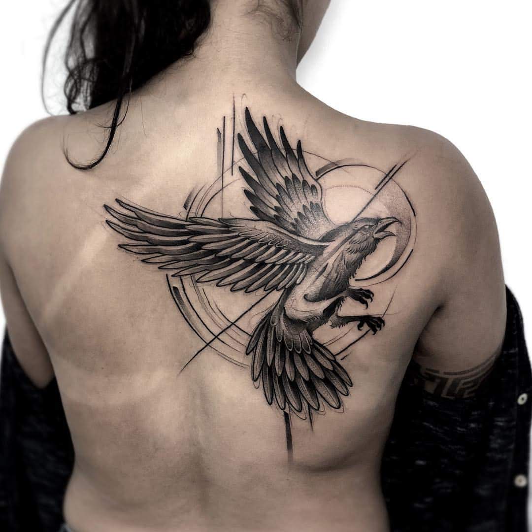 Raven Tattoo Meanings Designs and Ideas  TatRing