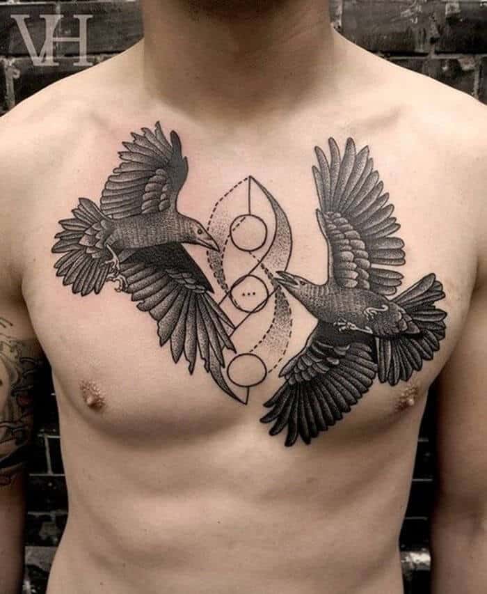 50 Crow Raven Tattoo Designs For Men 2023 With Meaning